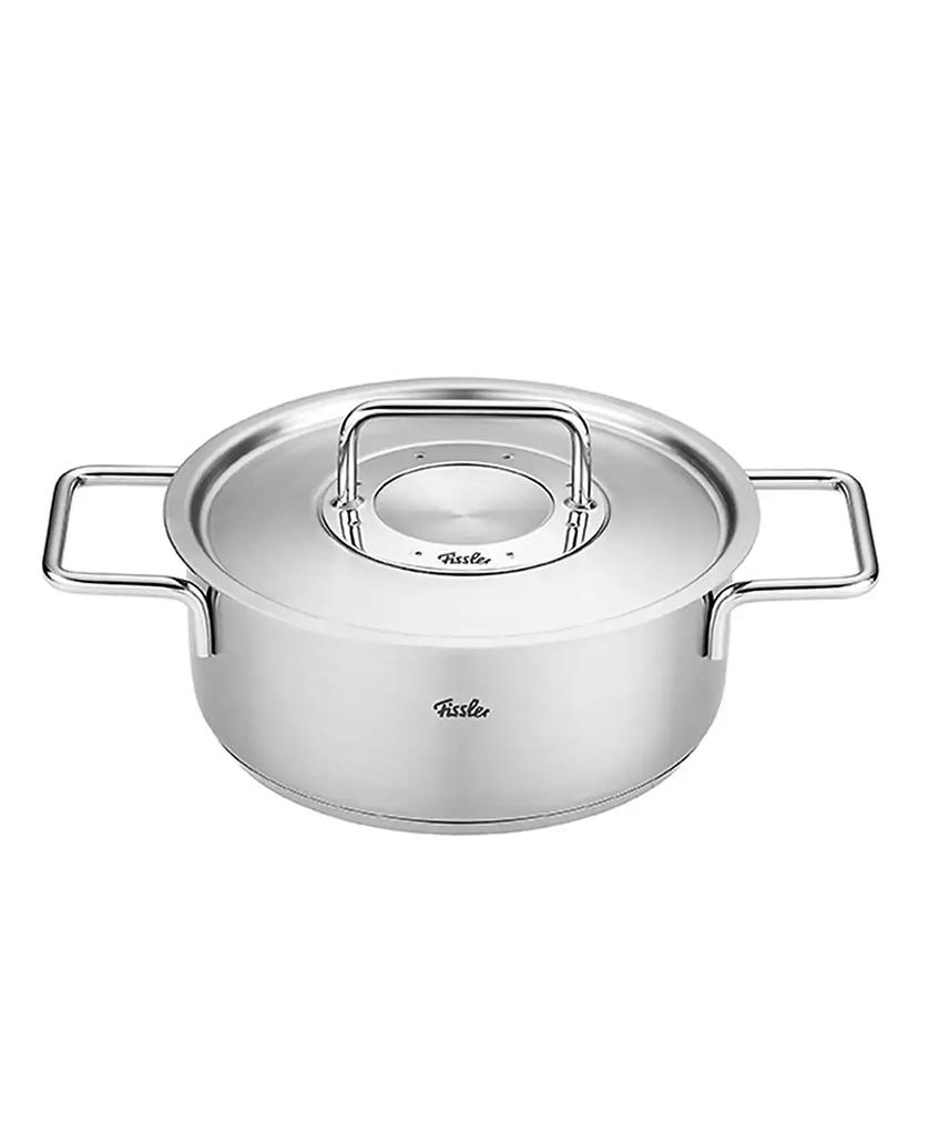 Fissler Pure Collection Stainless Steel 2.7 Quart Rondeau with Metal Lid