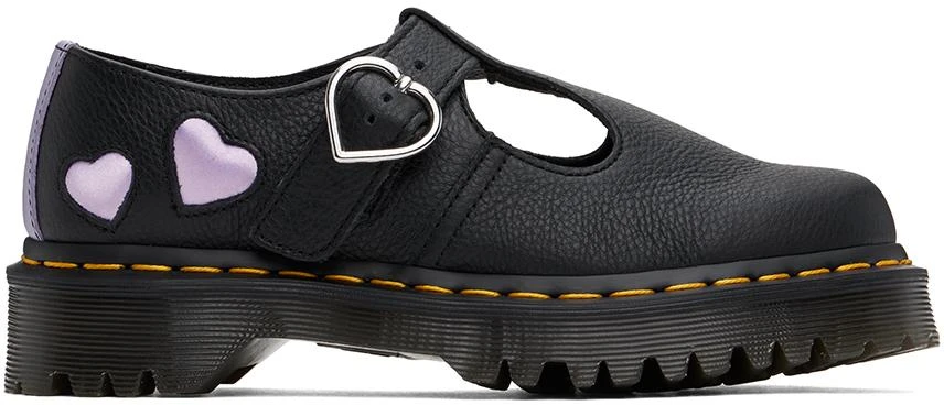 Dr. Martens Black Polley Heart Mary Jane Monkstraps 1