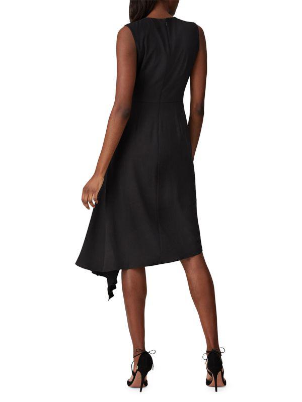 Shop Pleated Asymmetric Shift Dress on Sale at BeyondStyle