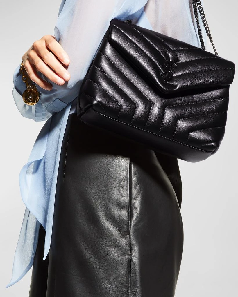 Yves Saint Laurent Loulou Small YSL Shoulder Bag in Quilted Leather 3