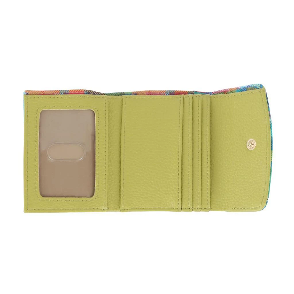 Buxton Women's Madras Vegan Leather Slot Coin Purse 3