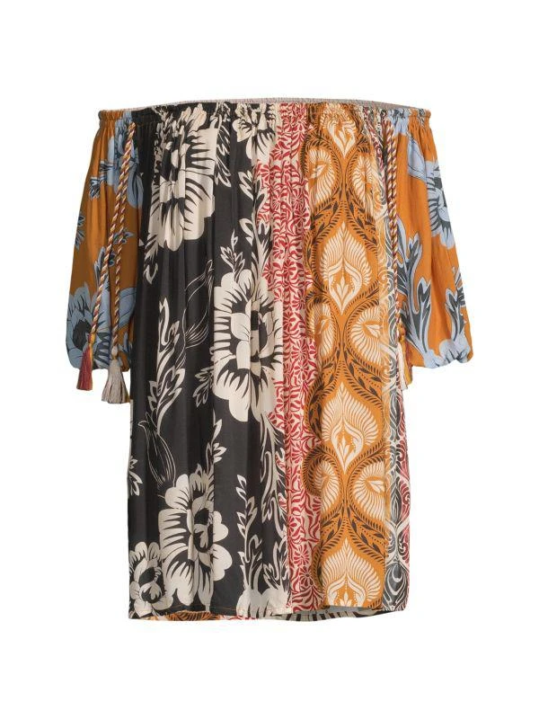 Agua Bendita Liberty Fera Off Shoulder Minidress 1