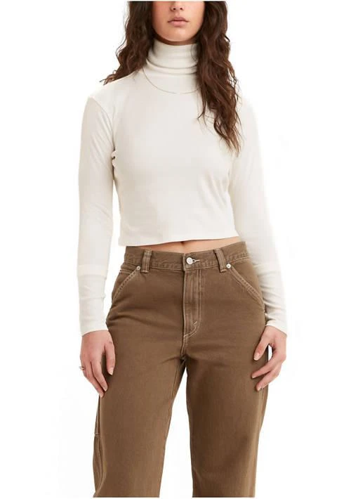 Levi's S Moon Ribbed Turtleneck Top 1