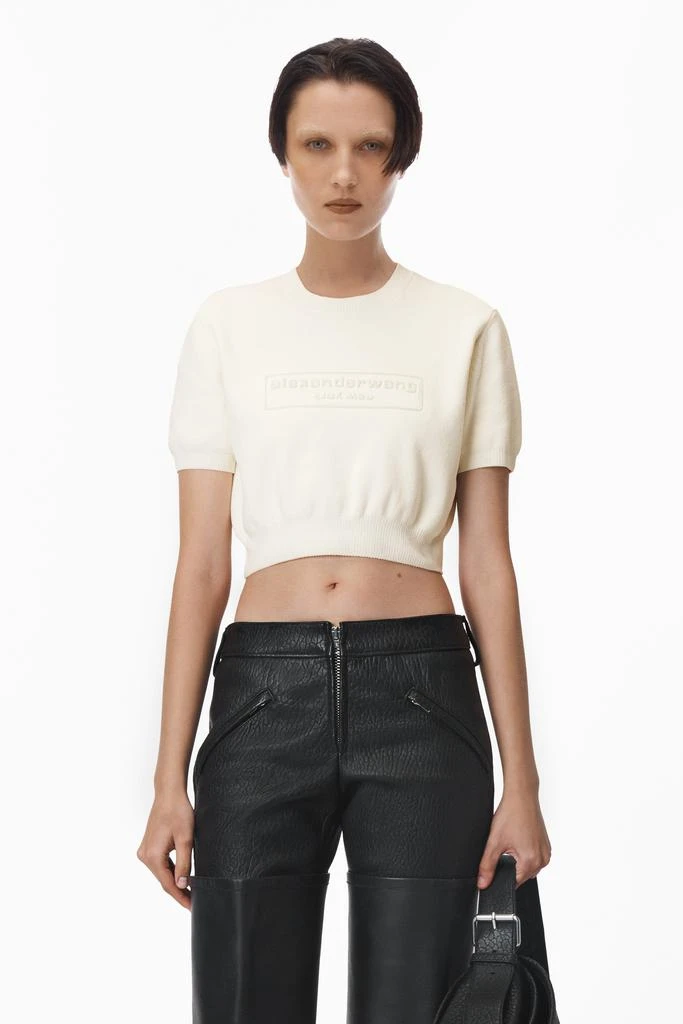 Alexander Wang Logo-Embossed Ribbed Chenille Sweater 1