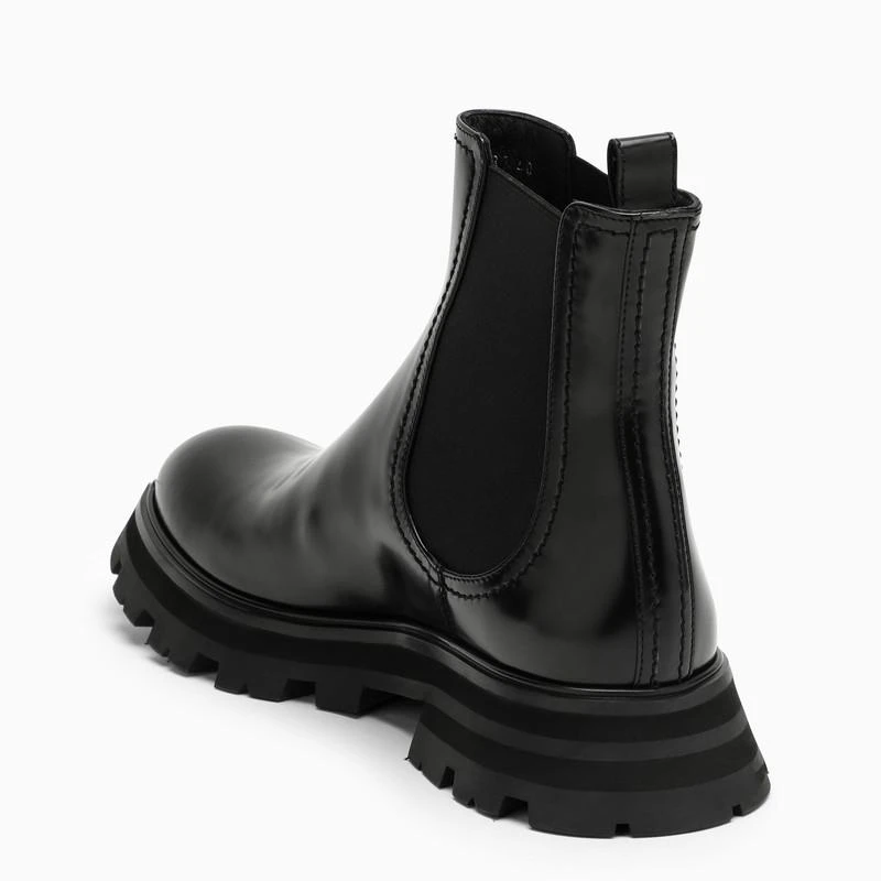 Alexander McQueen Black leather beatles boot 5