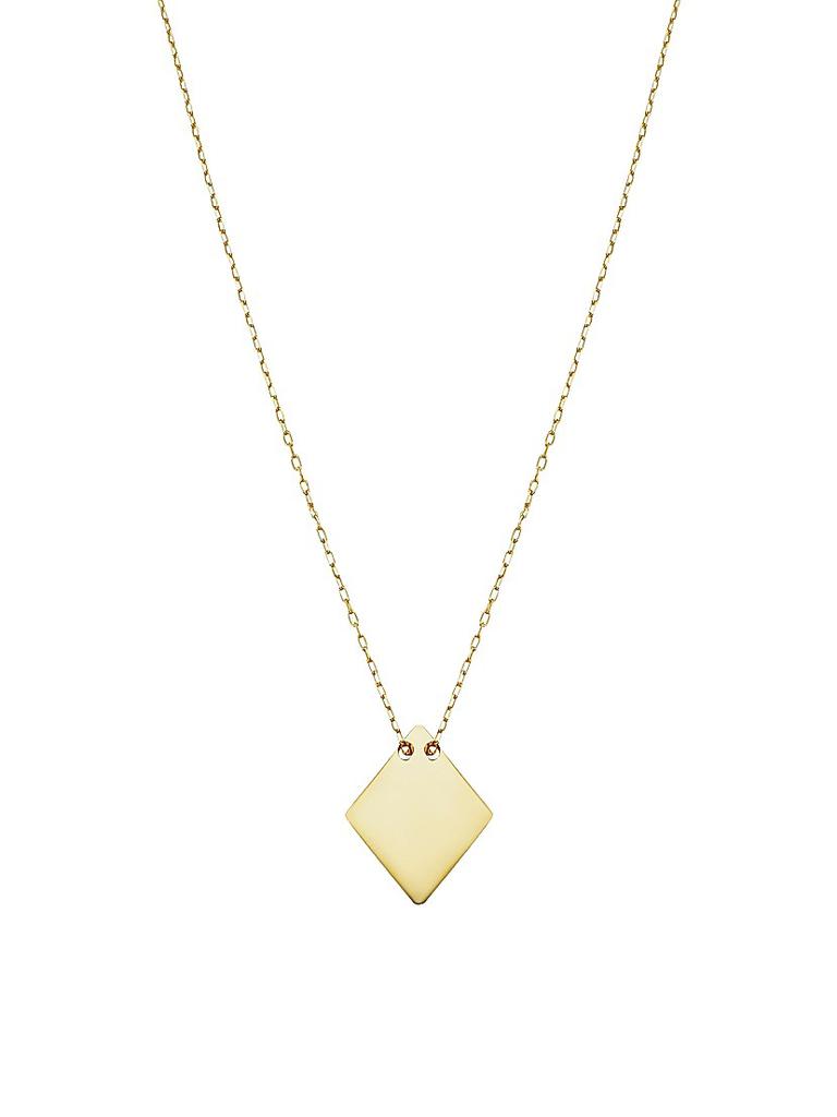 Oradina 14K Yellow Gold Turin Pendant Choker