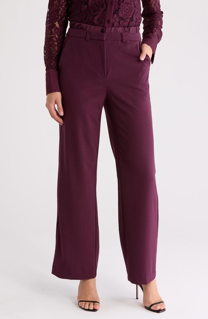 Ellen Tracy Pull-On Satin Trousers