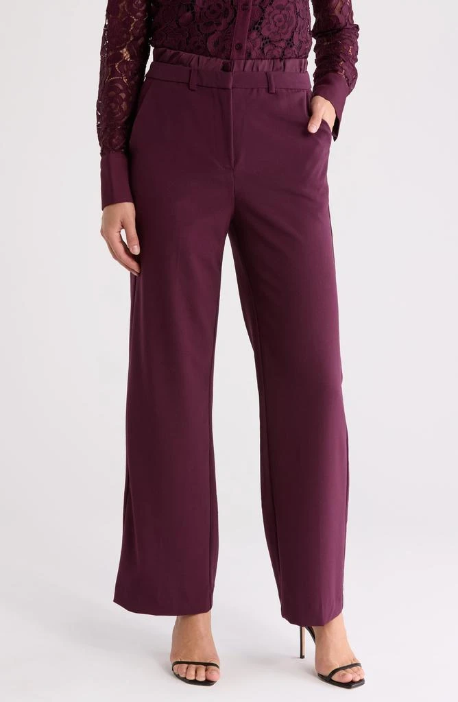 Ellen Tracy Pull-On Satin Trousers 1