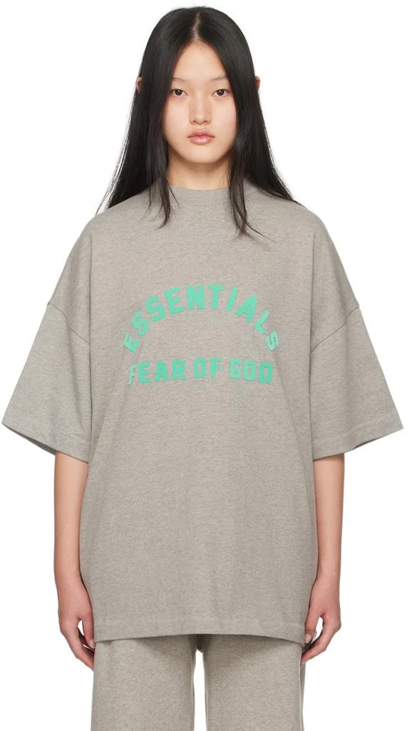 Fear of God ESSENTIALS Gray Crewneck T-Shirt 1