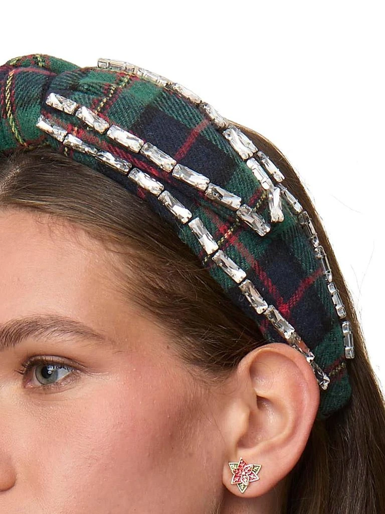 Lele Sadoughi Plaid Crystal Headband 0400025973114_FESTIVEPLAID?wid  main image 2