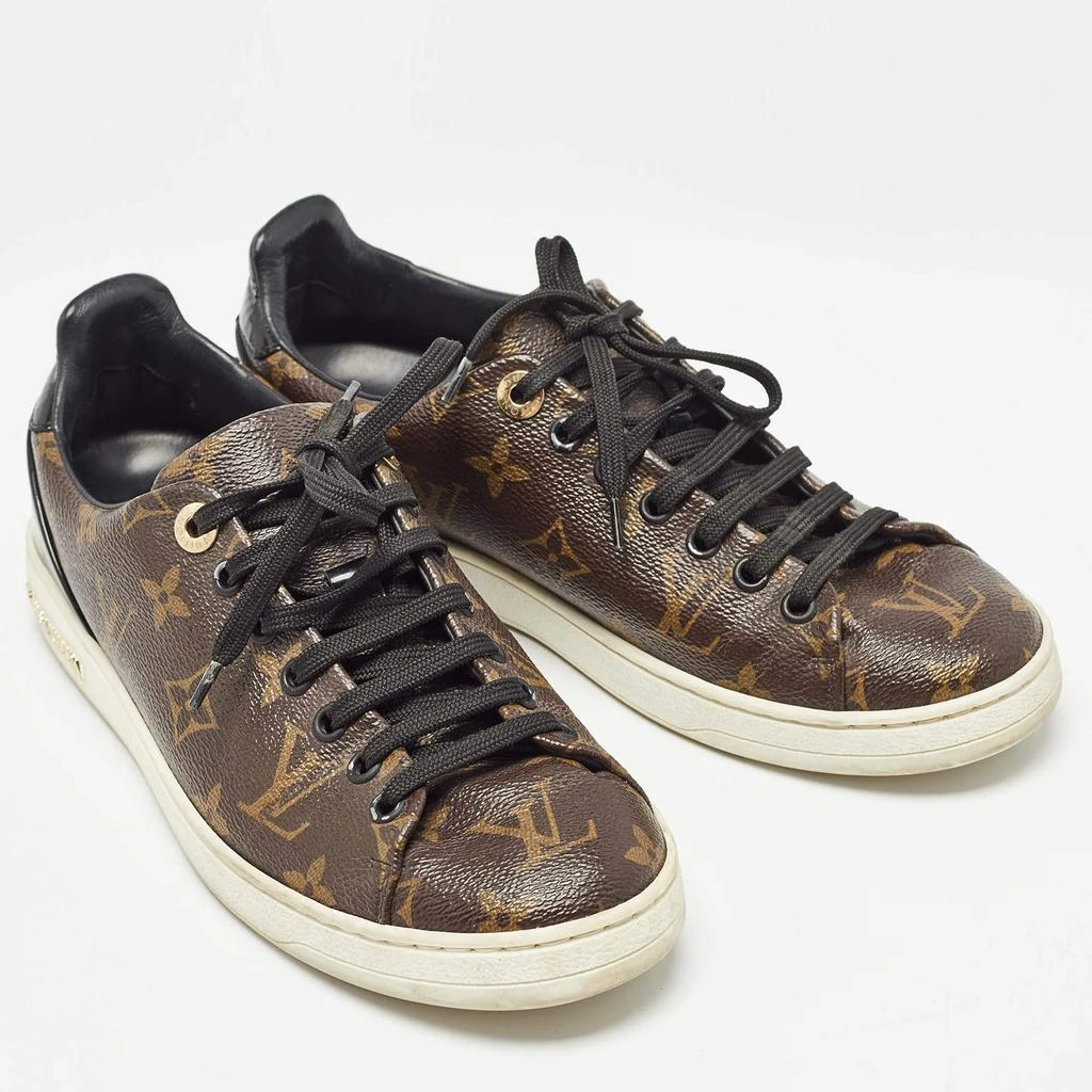 Louis Vuitton Louis Vuitton Brown Monogram Coated Canvas Frontrow Low Top Sneakers Size 38 4