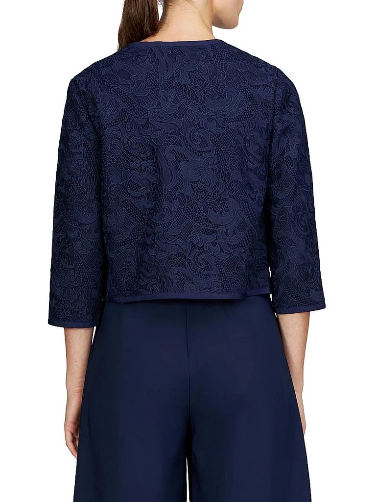 Kay Unger Harper Paisley Lace Crop Jacket 4