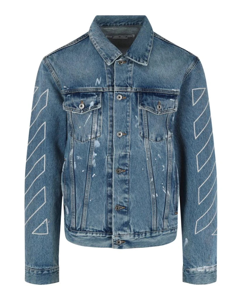 Off-White Diag Outline Denim Jacket 1