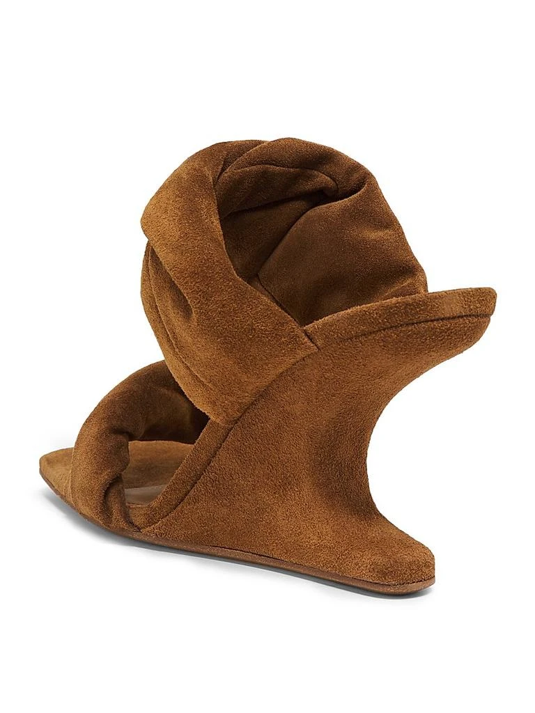 Rick Owens 90MM Suede Cantilever-Heel Sandals 3