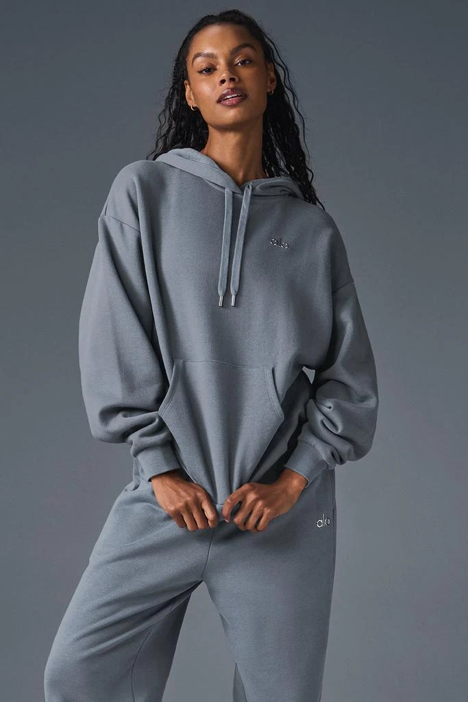Alo Accolade Hoodie - Steel Grey - Hoodies - Free Shipping - BeyondStyle
