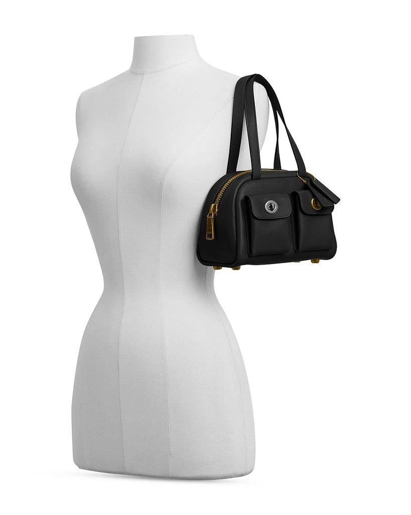 Coach Leather Twin Turnlock Bag 20 2