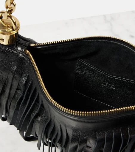 Chloé Chloé Foulard fringed leather shoulder bag 3