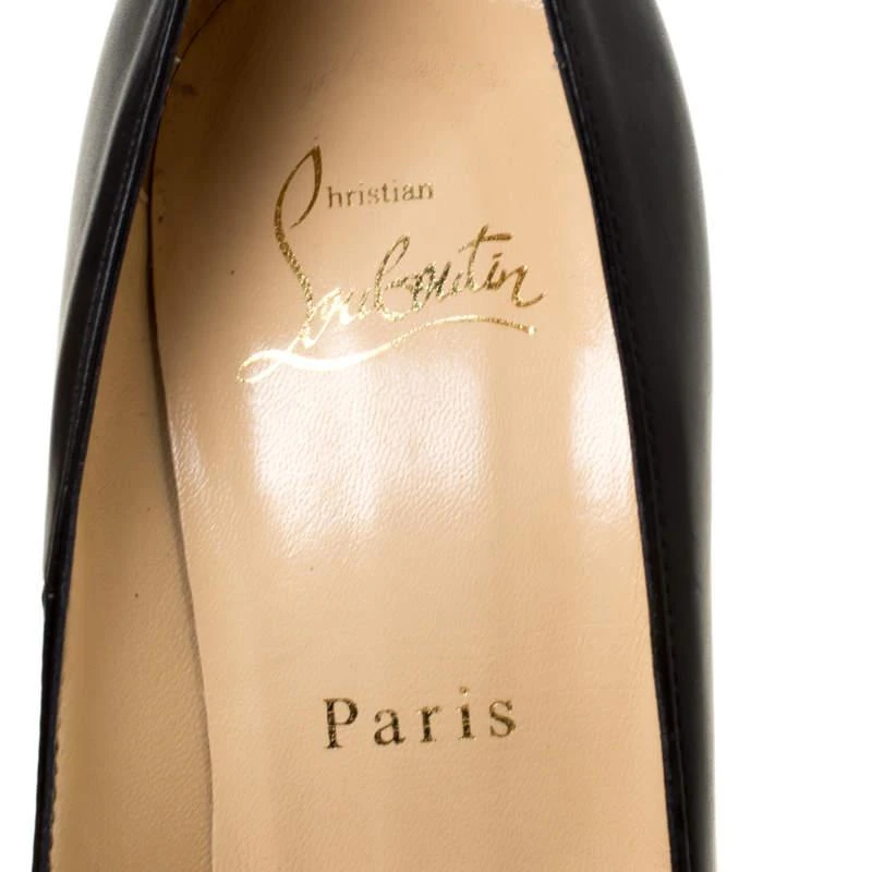 Christian Louboutin Christian Louboutin Black Leather Rolandzip Platform Pumps Size 36 7