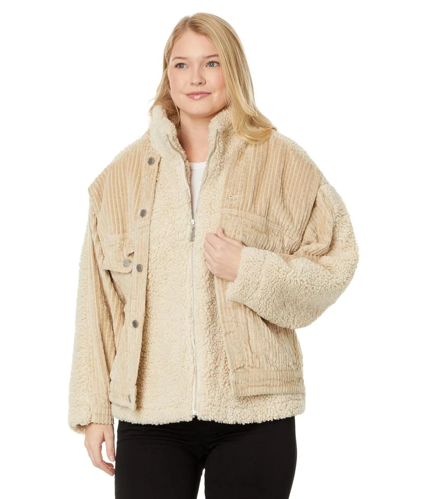 Blank NYC Wide Wale Corduroy and Sherpa Jacket 1