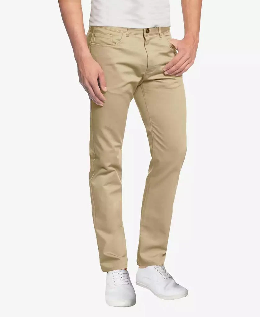 Galaxy By Harvic Men's 5-Pocket Ultra-Stretch Skinny Fit Chino Pants 1