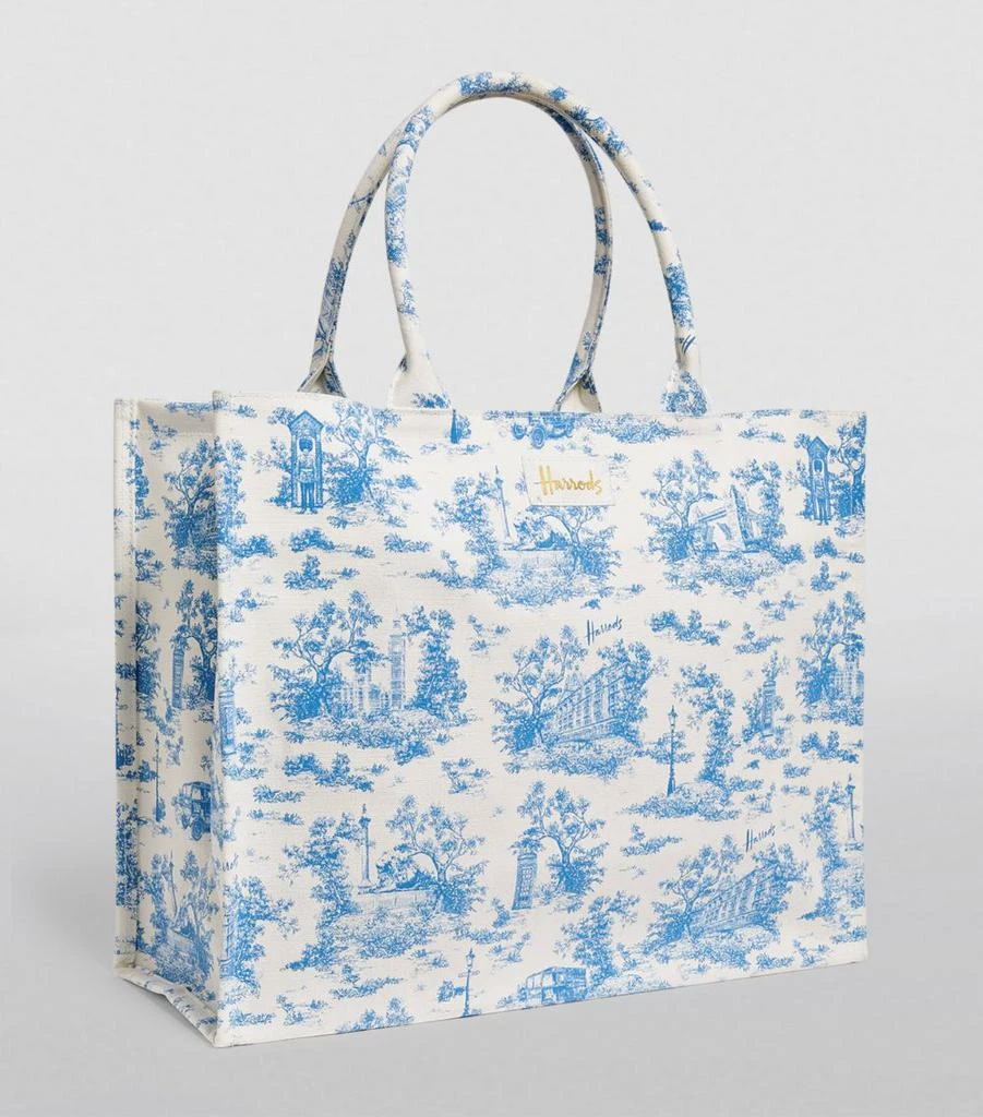 Harrods Toile Grocery Shopper Bag 3