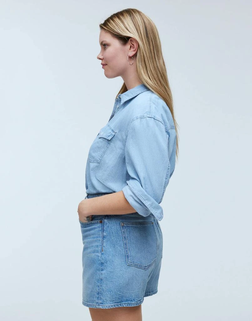 Madewell The Curvy Perfect Vintage Mid-Length Jean Short in Grennan Wash 3