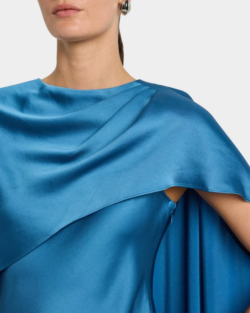 SIMKHAI Izel Draped Cape Gown 5