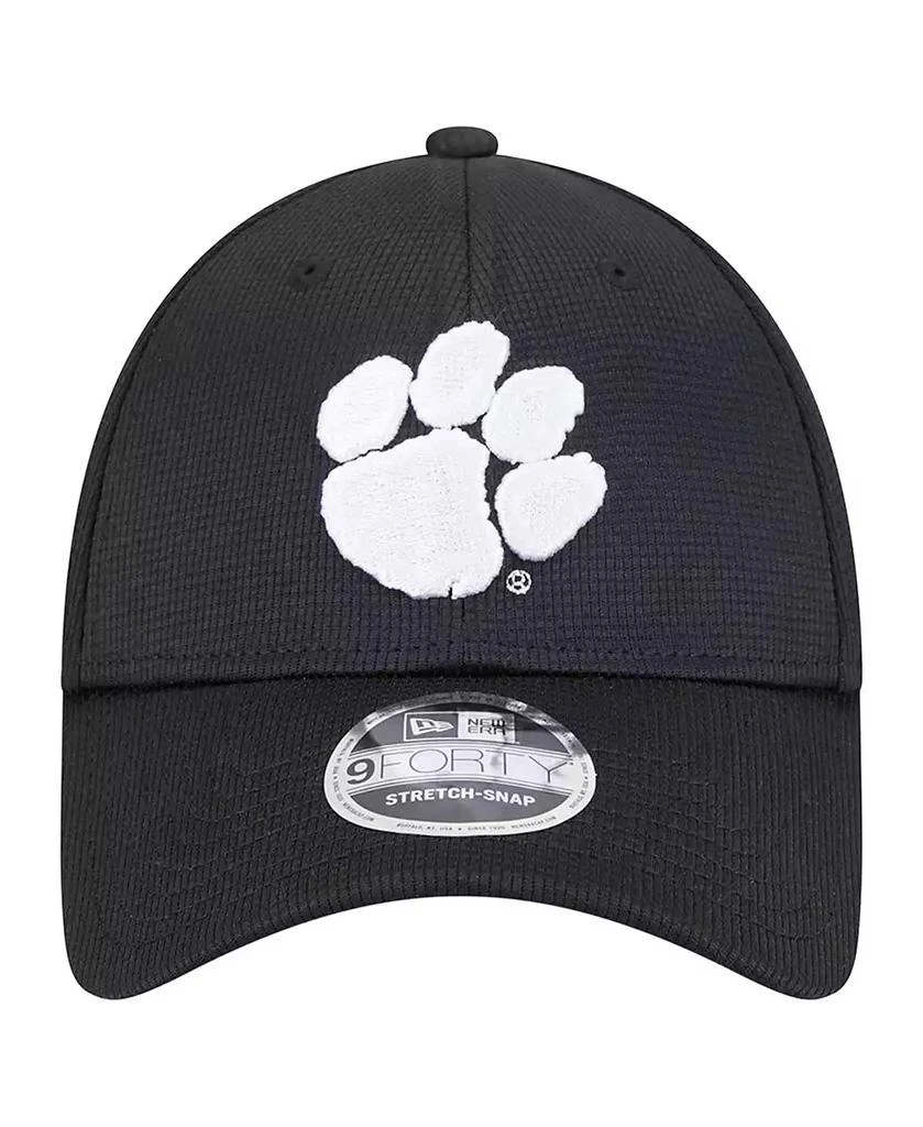 New Era Men's Black Clemson Tigers Pivot 9FORTY Stretch-Snap Adjustable Hat 2