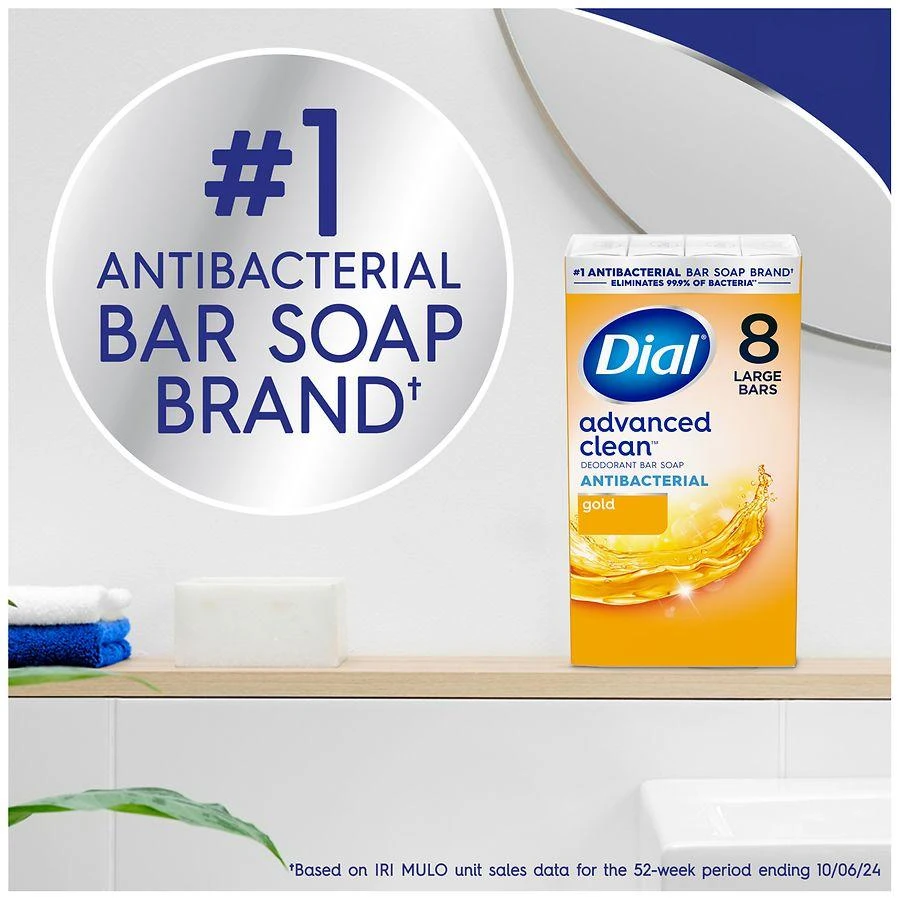 Dial Antibacterial Bar Soap Gold 8