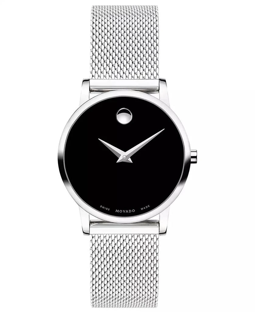 Movado Women's Swiss Museum Classic Stainless Steel Mesh Bracelet Watch 28mm 1