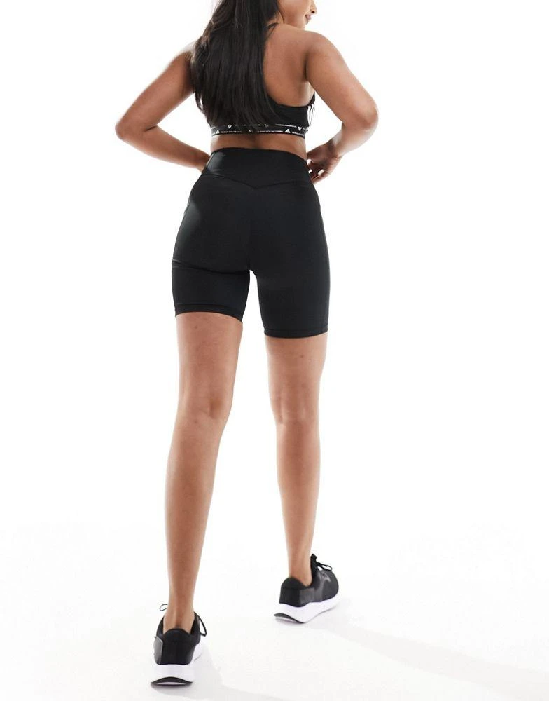Adidas adidas Training Essentials legging shorts with phone pocket in black 3