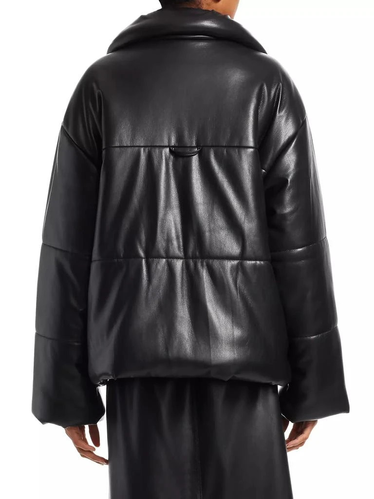 Nanushka Hide Vegan Leather Puffer Jacket 5