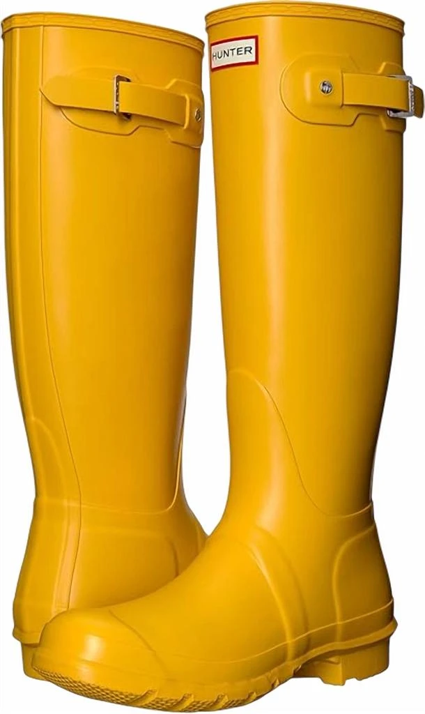 Hunter Women's Original Tall Rain Boot In Yellow 1