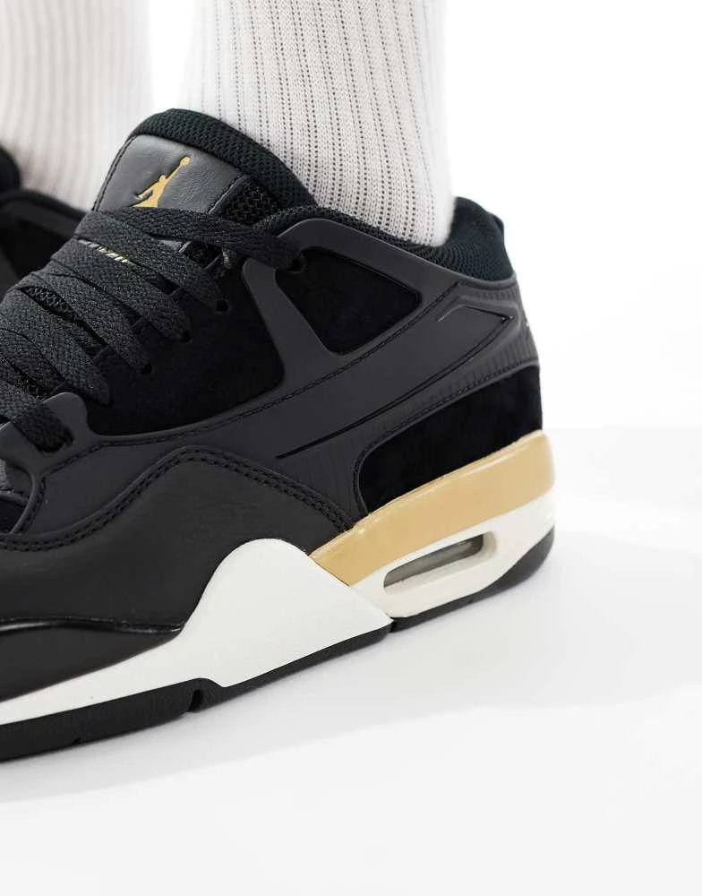 NIKE Nike Air Jordan 4 RM trainers in black and gold 3