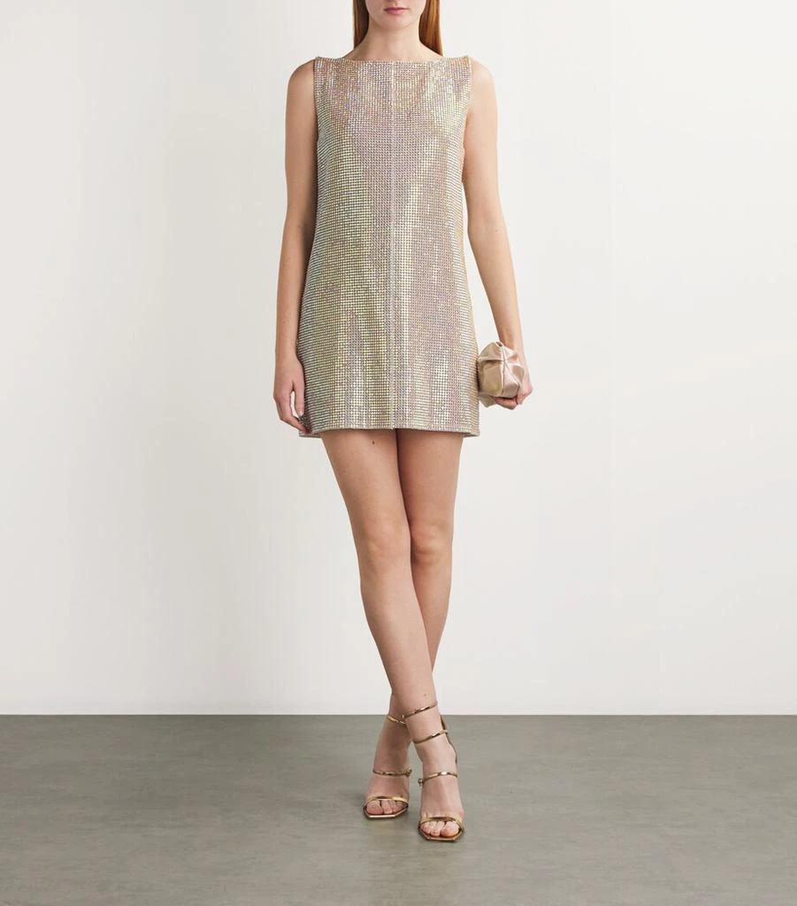 RACHEL GILBERT Crystal Embellished Thora Mini Dress 2