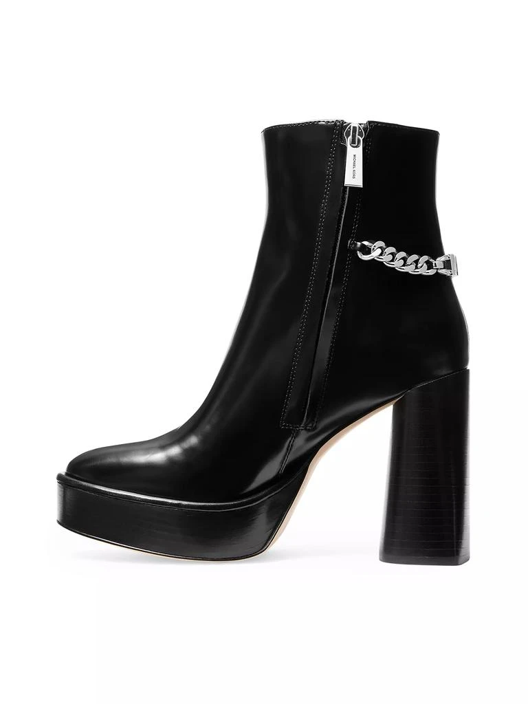 Michael Kors Carlisle 110MM Leather Platform Booties 3