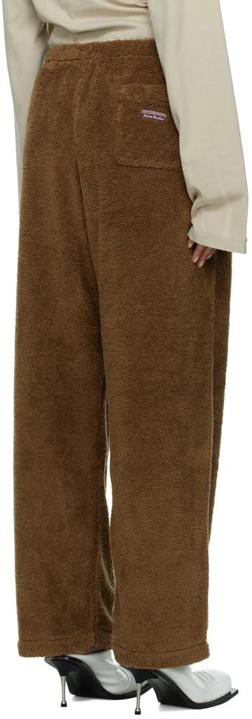 Acne Studios Brown Teddy Lounge Pants 3