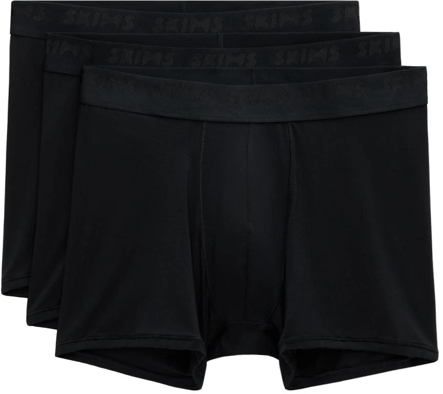SKIMS Three-Pack Black SKIMS Stretch 3" Boxer Briefs 1