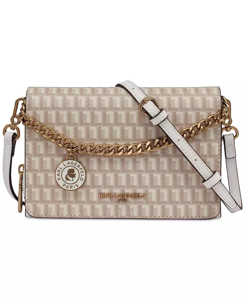Karl Lagerfeld Paris Lourdes Monogram Crossbody 1