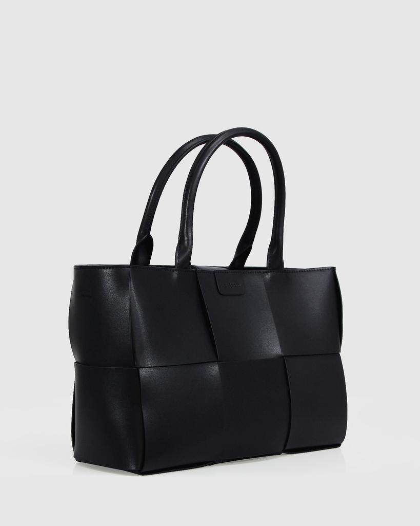 Belle&Bloom Long Way Home Woven Tote - Black