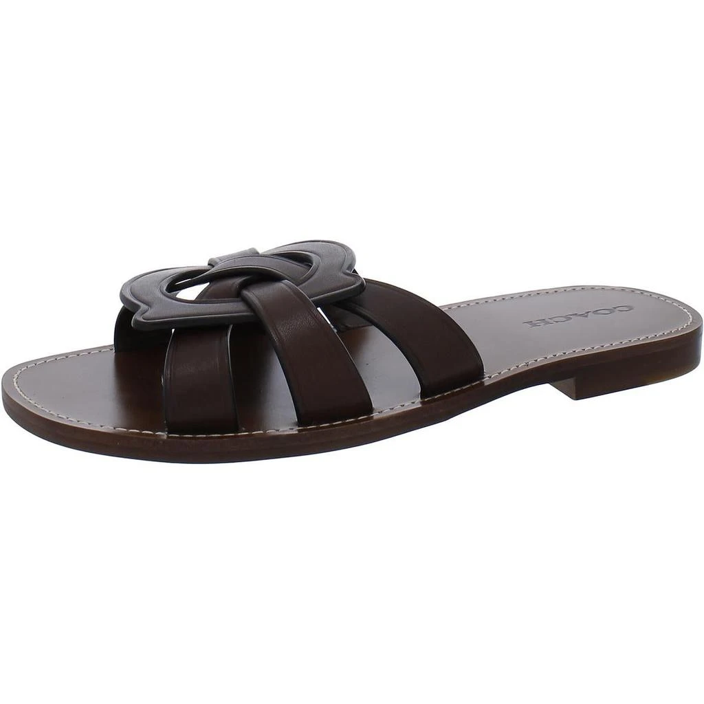 Coach Issa Womens Leather Slip On Flip-Flops 5