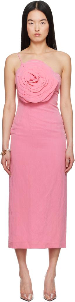 BLUMARINE Pink Sheath Midi Dress