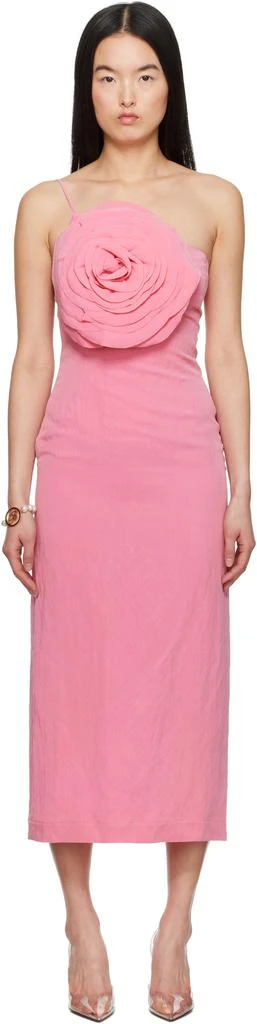 BLUMARINE Pink Sheath Midi Dress 1