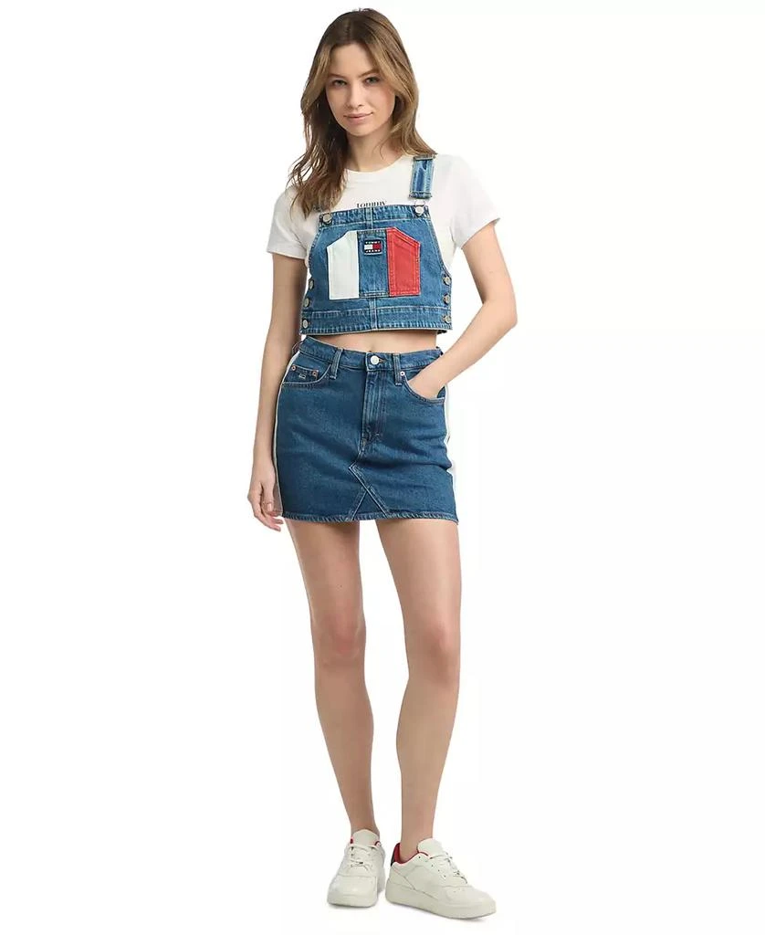 Tommy Jeans Women's Sleeveless Denim Overalls Top 4