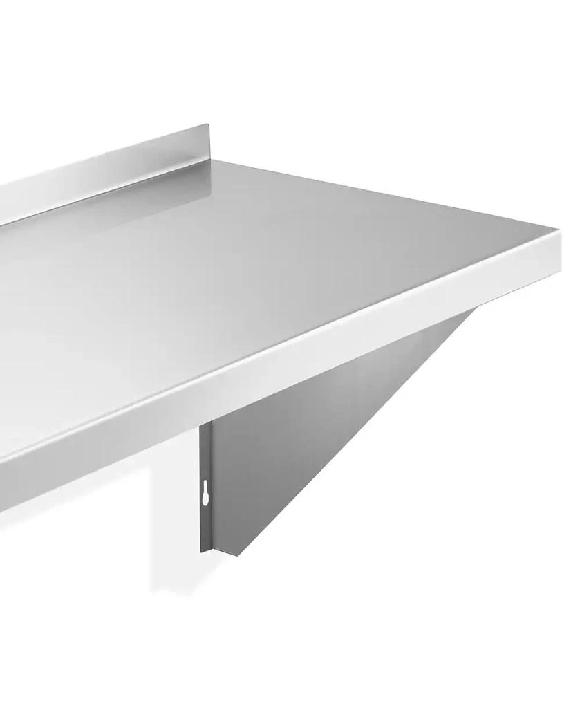 KUTLER 18" x 60" Stainless Steel Shelf, NSF Commercial Wall Mount Shelving w/ Backsplash, Floating Metal Mounted Shelves for Restaurant, Kitchen, Home 3