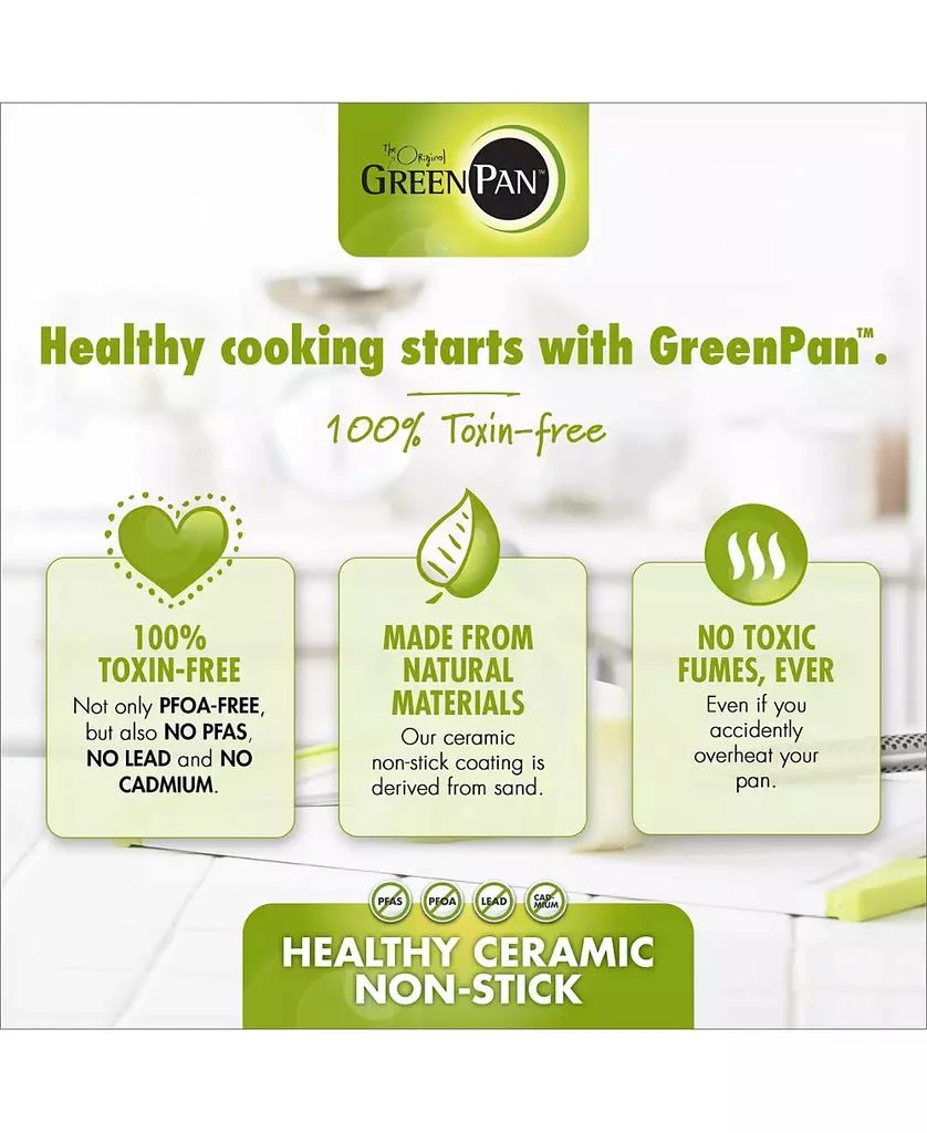 Greenpan Chatham Ceramic Nonstick 11" Round Grill Pan 8