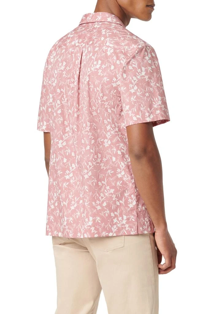 BUGATCHI Orson Floral Stretch Cotton Camp Shirt 3
