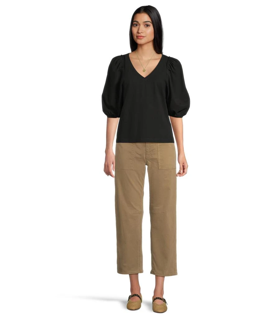 Madewell Puff Sleeve V-Neck Tee 5