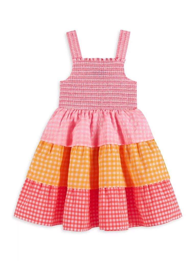 Andy & Evan Little Girl's Gingham Smocked A-Line Dress 1