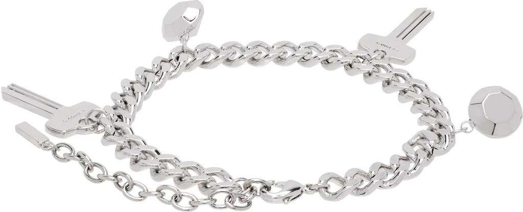 We11done Silver Key Charm Chain Bracelet 2